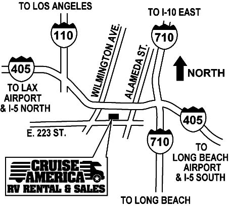Cruise America locations - Los Angeles